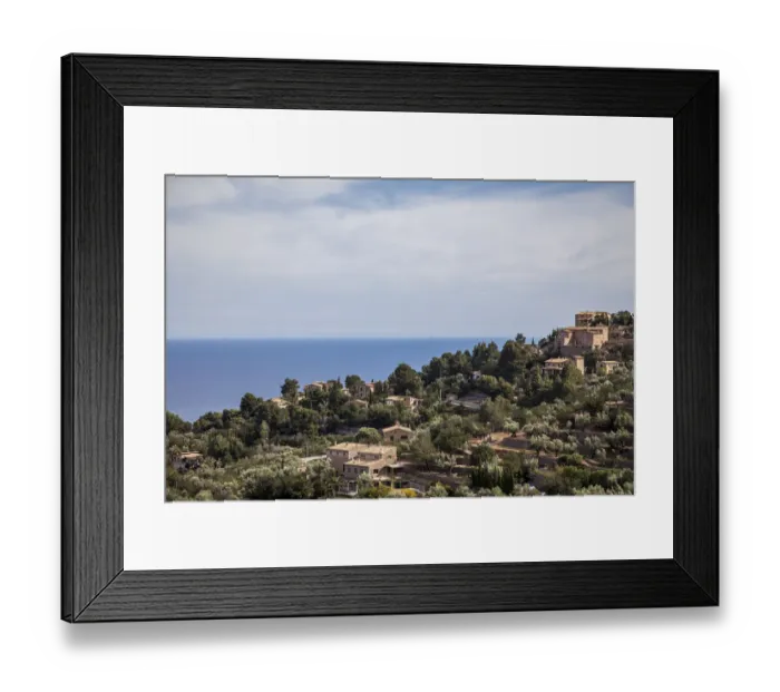 Framed Print : Village of Deia in the Sierra de Tramuntana Framed Print : Village of Deia in the Sierra de Tramuntana