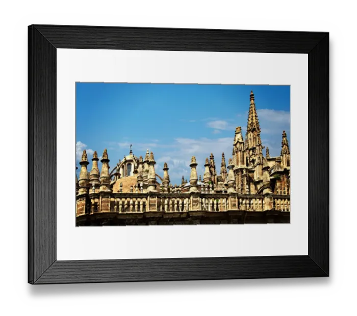 Framed Print : Roof top of The Cathedral of Saint Mary of the Sede, Seville Framed Print : Roof top of The Cathedral of Saint Mary of the Sede, Seville