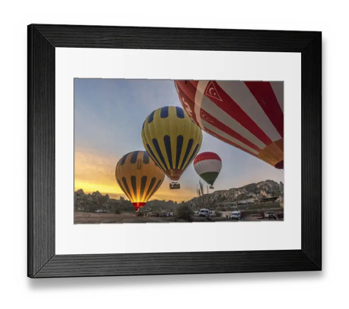 Framed Print : Hot Air Ballooning in Cappadocia, Nevsehir, Turkey Framed Print : Hot Air Ballooning in Cappadocia, Nevsehir, Turkey