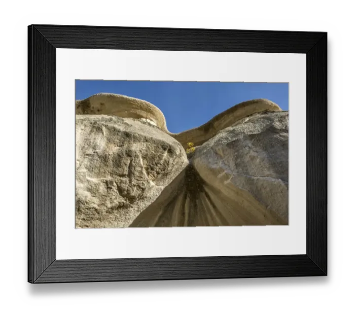 Framed Print : Rock Formation with flowers in Cappadocia, Nevsehir, Turkey Framed Print : Rock Formation with flowers in Cappadocia, Nevsehir, Turkey