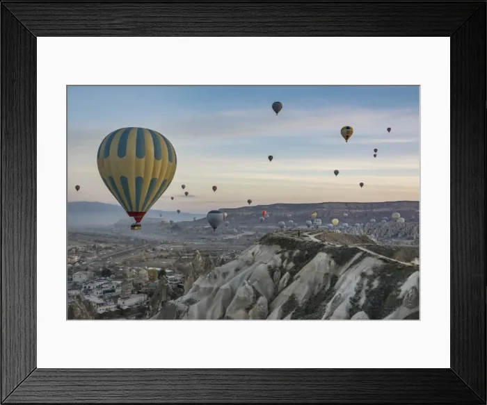 Framed Print : Hot Air Ballooning in Cappadocia, Nevsehir, Turkey