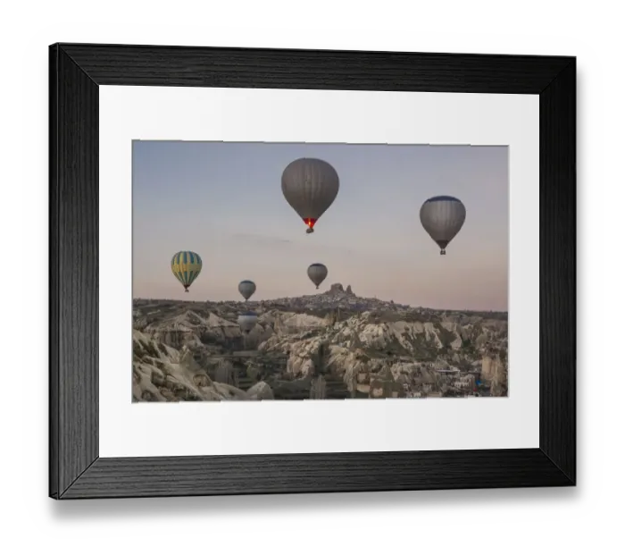 Framed Print : Hot Air Ballooning in Cappadocia, Nevsehir, Turkey Framed Print : Hot Air Ballooning in Cappadocia, Nevsehir, Turkey