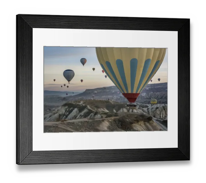 Framed Print : Hot Air Ballooning in Cappadocia, Nevsehir, Turkey Framed Print : Hot Air Ballooning in Cappadocia, Nevsehir, Turkey