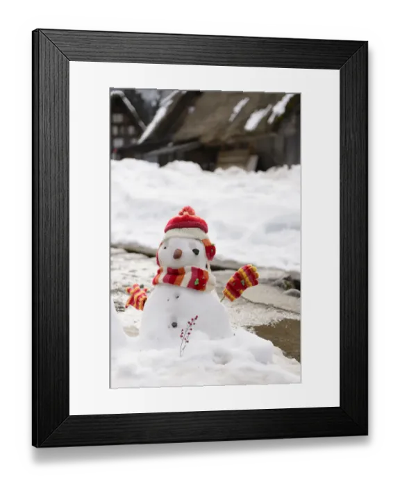 Framed Print : Melting snowman Framed Print : Melting snowman