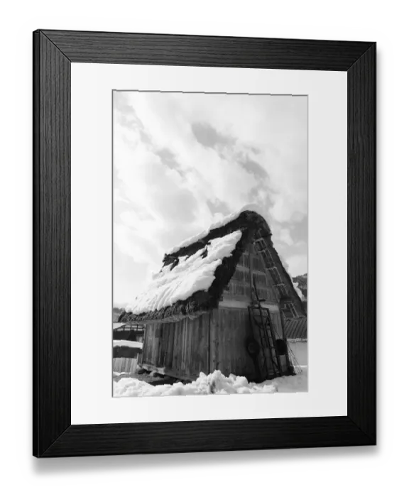 Framed Print : The thathed huf