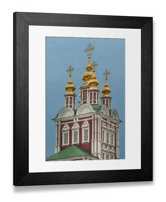 Framed Print : Transfiguration Gate Church in the Novodevichy Convent, Moscow, Russia