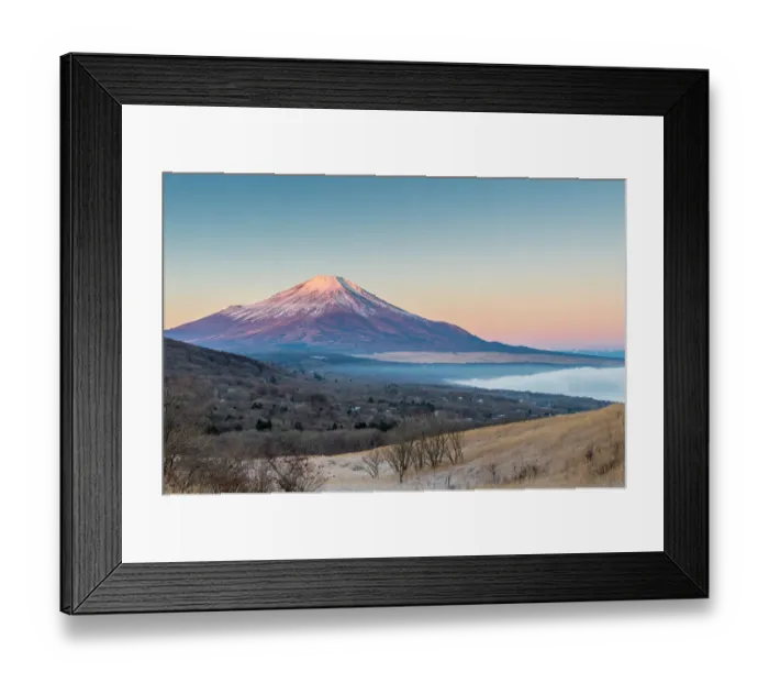 Framed Print : December Morning Fuji