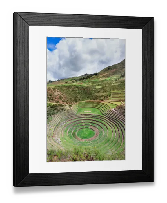 Framed Print : Inca ruins in Moray, Peru Framed Print : Inca ruins in Moray, Peru