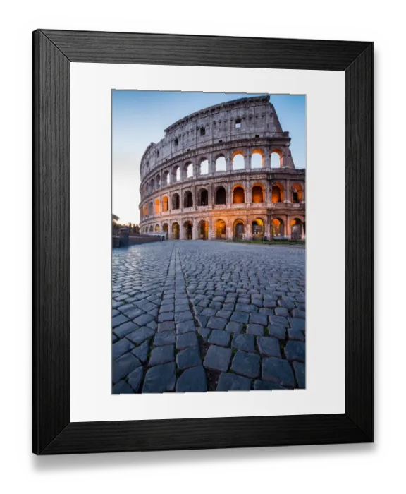 Framed Print : The Colosseum at sunrise in Rome, Italy Framed Print : The Colosseum at sunrise in Rome, Italy