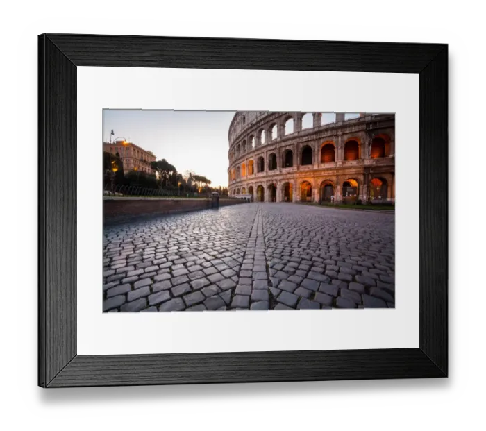 Framed Print : The Colosseum at sunrise in Rome, Italy Framed Print : The Colosseum at sunrise in Rome, Italy