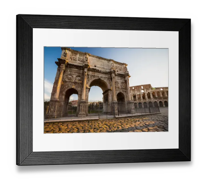 Framed Print : The Arch of Constantine at sunrise in Rome, Italy Framed Print : The Arch of Constantine at sunrise in Rome, Italy