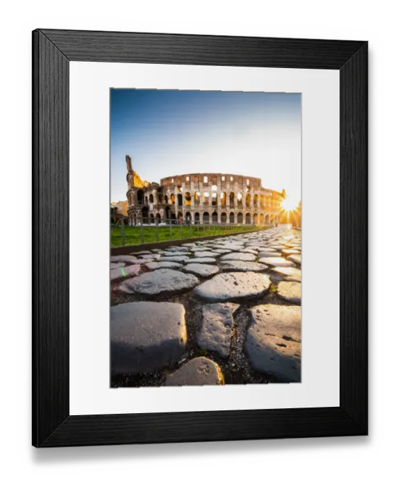 Framed Print : The Colosseum at sunrise in Rome, Italy Framed Print : The Colosseum at sunrise in Rome, Italy