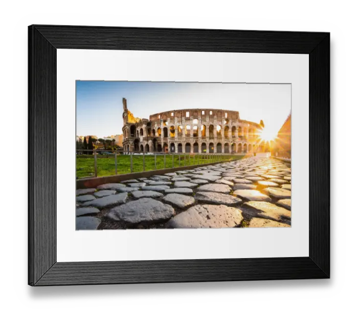 Framed Print : The Colosseum at sunrise in Rome, Italy Framed Print : The Colosseum at sunrise in Rome, Italy