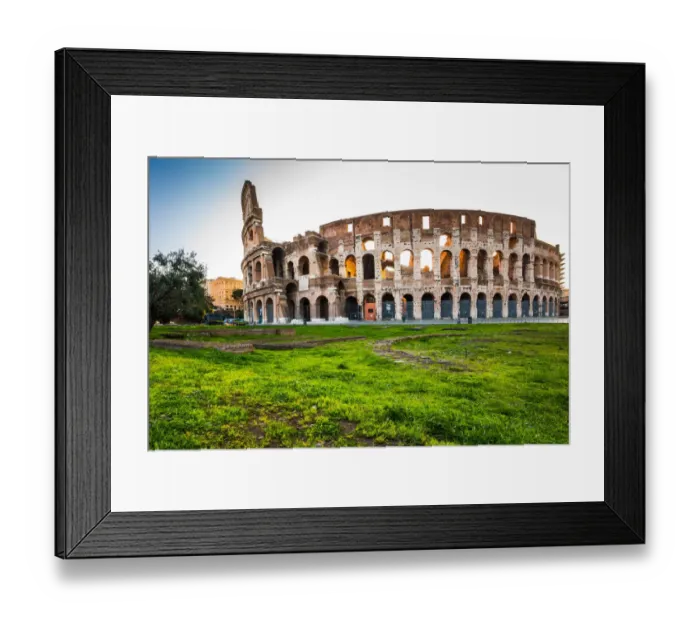 Framed Print : The Colosseum at sunrise in Rome, Italy Framed Print : The Colosseum at sunrise in Rome, Italy