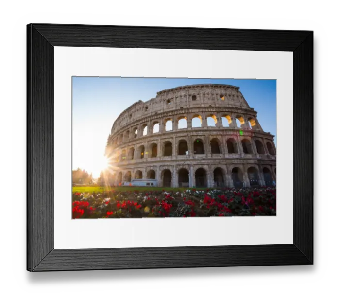 Framed Print : The Colosseum at sunrise in Rome, Italy Framed Print : The Colosseum at sunrise in Rome, Italy