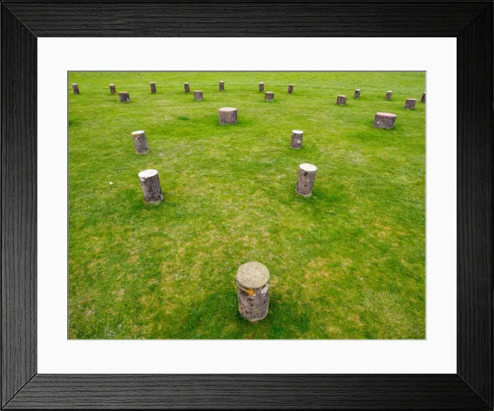 Framed Print : Woodhenge Framed Print : Woodhenge