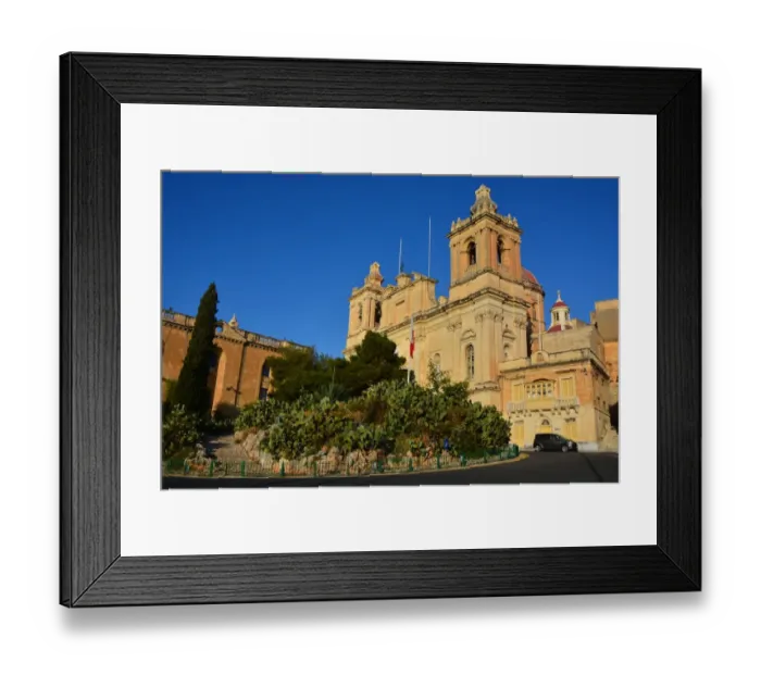 Framed Print : Collegiate Church of St Lawrence Malta Framed Print : Collegiate Church of St Lawrence Malta