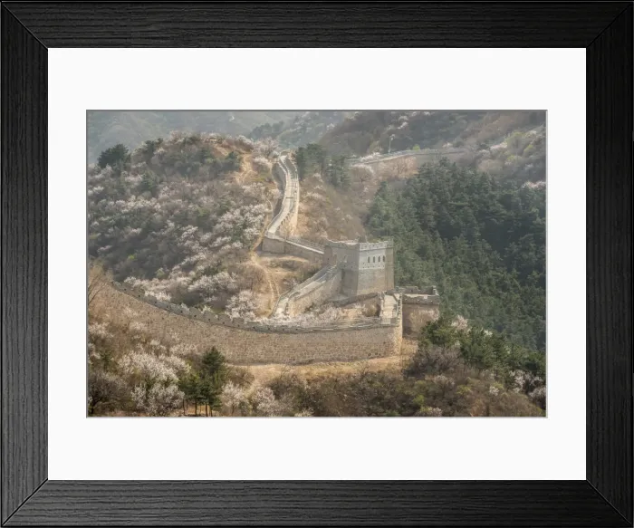 Framed Print : No people on the Great Wall of China Framed Print : No people on the Great Wall of China