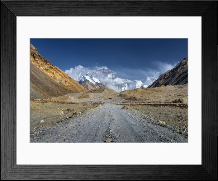 Framed Print : mt. Everest from Everest Base Camp, Tibet Framed Print : mt. Everest from Everest Base Camp, Tibet