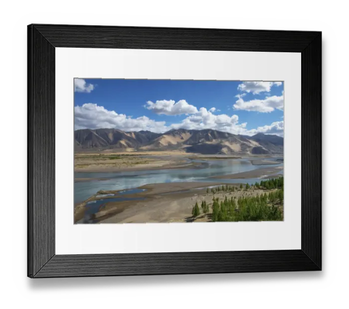 Framed Print : Tibet Landscape Framed Print : Tibet Landscape