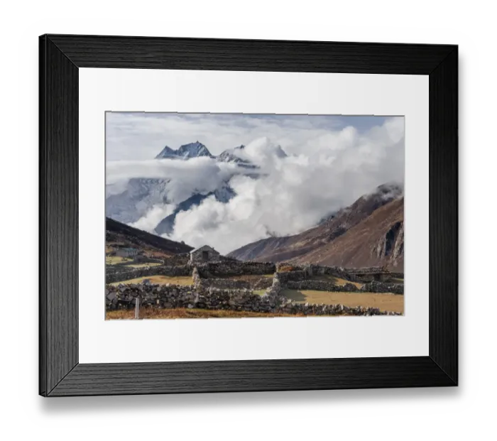 Framed Print : Lumde village, Everest region Framed Print : Lumde village, Everest region