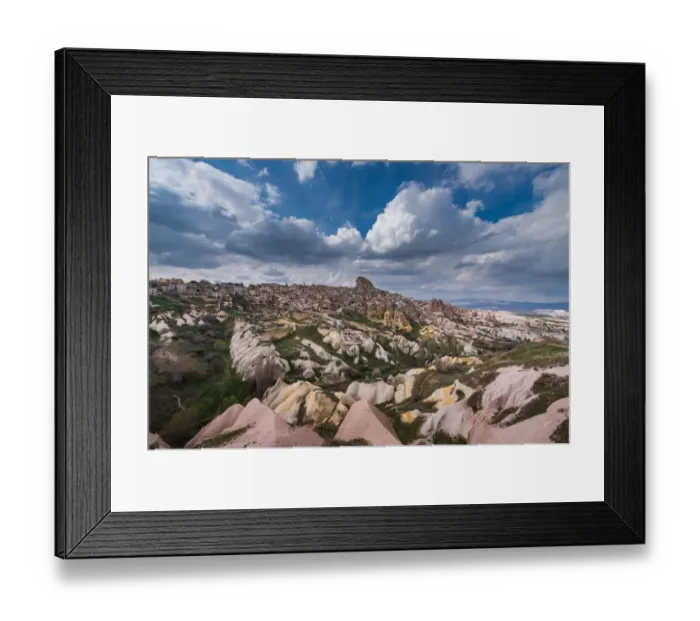 Framed Print : Uchisar castle with rock foreground Framed Print : Uchisar castle with rock foreground