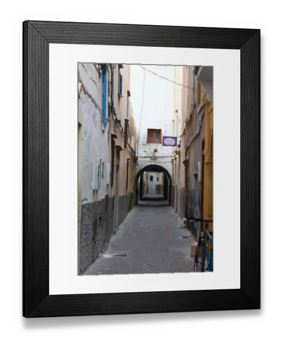 Framed Print : An alley in the medina of Essaouira