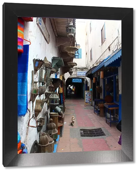 An alley in the souks of Essaouira