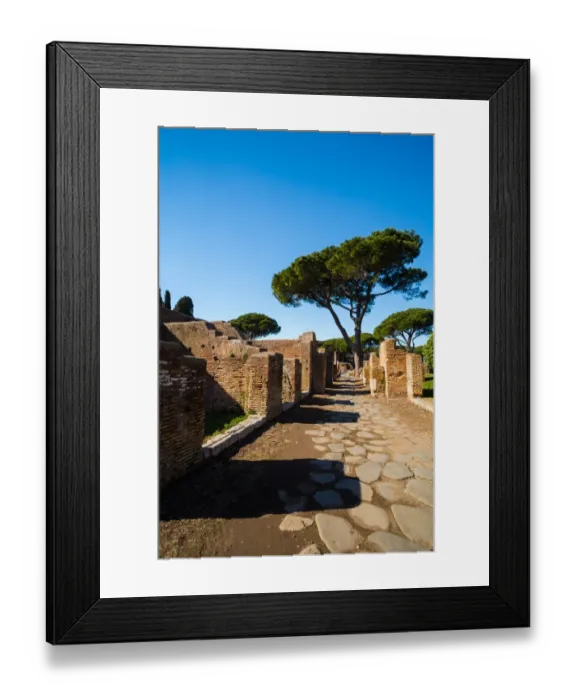 Framed Print : The ruins of the Ancient Roman harbour city of Ostia Antica in Rome, Italy Framed Print : The ruins of the Ancient Roman harbour city of Ostia Antica in Rome, Italy