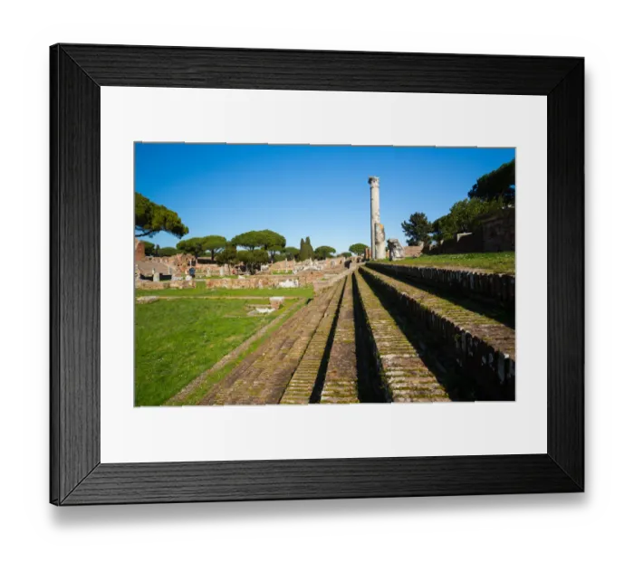 Framed Print : The ruins of the Ancient Roman harbour city of Ostia Antica in Rome, Italy Framed Print : The ruins of the Ancient Roman harbour city of Ostia Antica in Rome, Italy