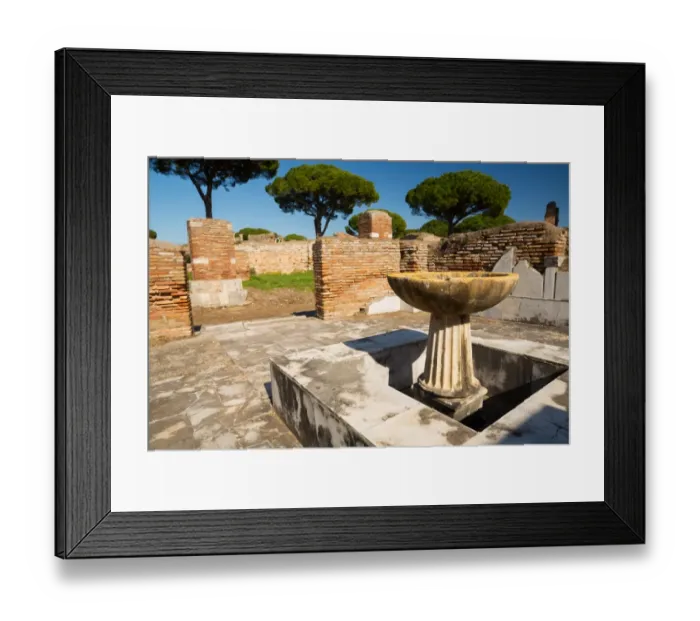 Framed Print : The ruins of the Ancient Roman harbour city of Ostia Antica in Rome, Italy Framed Print : The ruins of the Ancient Roman harbour city of Ostia Antica in Rome, Italy