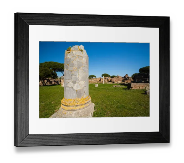 Framed Print : The ruins of the Ancient Roman harbour city of Ostia Antica in Rome, Italy Framed Print : The ruins of the Ancient Roman harbour city of Ostia Antica in Rome, Italy