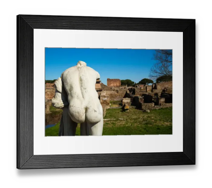 Framed Print : The ruins of the Ancient Roman harbour city of Ostia Antica in Rome, Italy Framed Print : The ruins of the Ancient Roman harbour city of Ostia Antica in Rome, Italy