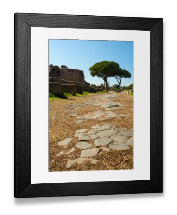 Framed Print : The ruins of the Ancient Roman harbour city of Ostia Antica in Rome, Italy Framed Print : The ruins of the Ancient Roman harbour city of Ostia Antica in Rome, Italy