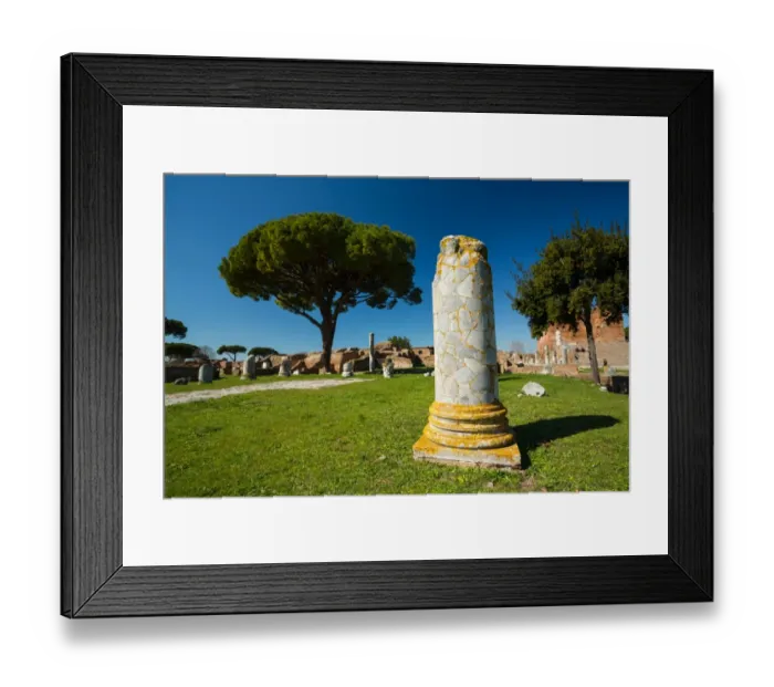 Framed Print : The ruins of the Ancient Roman harbour city of Ostia Antica in Rome, Italy Framed Print : The ruins of the Ancient Roman harbour city of Ostia Antica in Rome, Italy