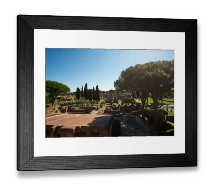 Framed Print : The ruins of the Ancient Roman harbour city of Ostia Antica in Rome, Italy Framed Print : The ruins of the Ancient Roman harbour city of Ostia Antica in Rome, Italy