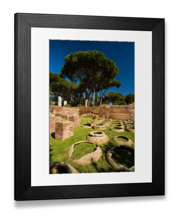Framed Print : The ruins of the Ancient Roman harbour city of Ostia Antica in Rome, Italy Framed Print : The ruins of the Ancient Roman harbour city of Ostia Antica in Rome, Italy