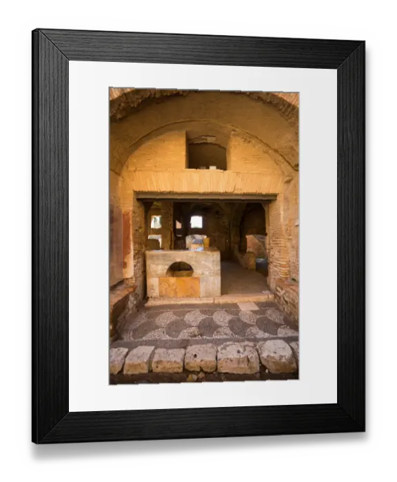 Framed Print : The ruins of the Ancient Roman harbour city of Ostia Antica in Rome, Italy Framed Print : The ruins of the Ancient Roman harbour city of Ostia Antica in Rome, Italy