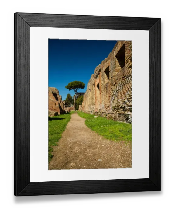 Framed Print : The ruins of the Ancient Roman harbour city of Ostia Antica in Rome, Italy Framed Print : The ruins of the Ancient Roman harbour city of Ostia Antica in Rome, Italy