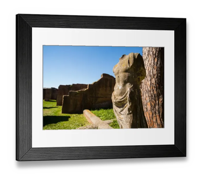 Framed Print : The ruins of the Ancient Roman harbour city of Ostia Antica in Rome, Italy Framed Print : The ruins of the Ancient Roman harbour city of Ostia Antica in Rome, Italy