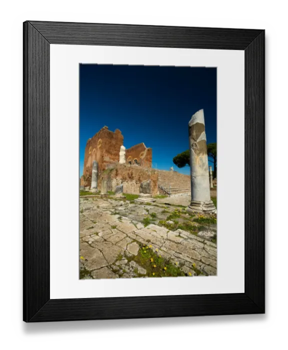 Framed Print : The ruins of the Ancient Roman harbour city of Ostia Antica in Rome, Italy Framed Print : The ruins of the Ancient Roman harbour city of Ostia Antica in Rome, Italy