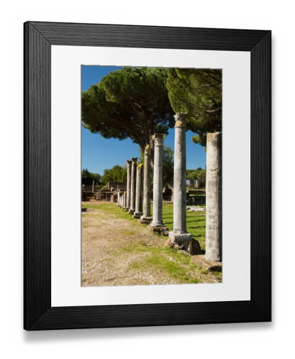Framed Print : The ruins of the Ancient Roman harbour city of Ostia Antica in Rome, Italy Framed Print : The ruins of the Ancient Roman harbour city of Ostia Antica in Rome, Italy