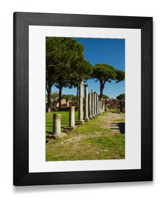Framed Print : The ruins of the Ancient Roman harbour city of Ostia Antica in Rome, Italy Framed Print : The ruins of the Ancient Roman harbour city of Ostia Antica in Rome, Italy