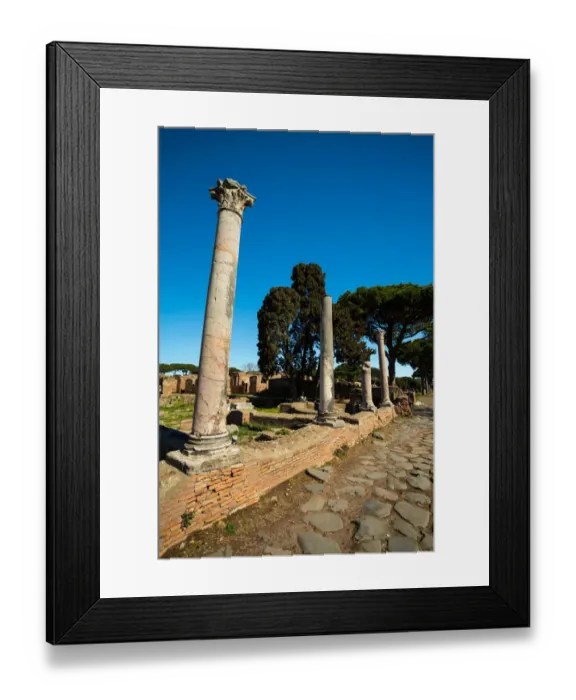 Framed Print : The ruins of the Ancient Roman harbour city of Ostia Antica in Rome, Italy Framed Print : The ruins of the Ancient Roman harbour city of Ostia Antica in Rome, Italy