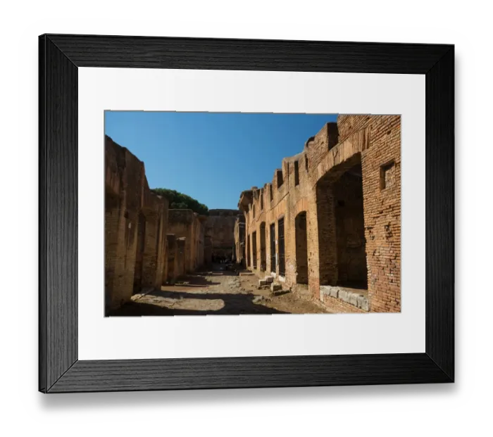 Framed Print : The ruins of the Ancient Roman harbour city of Ostia Antica in Rome, Italy Framed Print : The ruins of the Ancient Roman harbour city of Ostia Antica in Rome, Italy