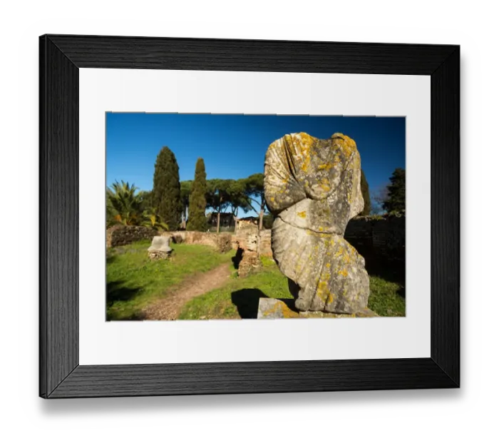 Framed Print : The ruins of the Ancient Roman harbour city of Ostia Antica in Rome, Italy Framed Print : The ruins of the Ancient Roman harbour city of Ostia Antica in Rome, Italy