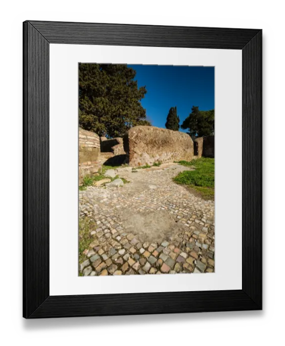 Framed Print : The ruins of the Ancient Roman harbour city of Ostia Antica in Rome, Italy Framed Print : The ruins of the Ancient Roman harbour city of Ostia Antica in Rome, Italy