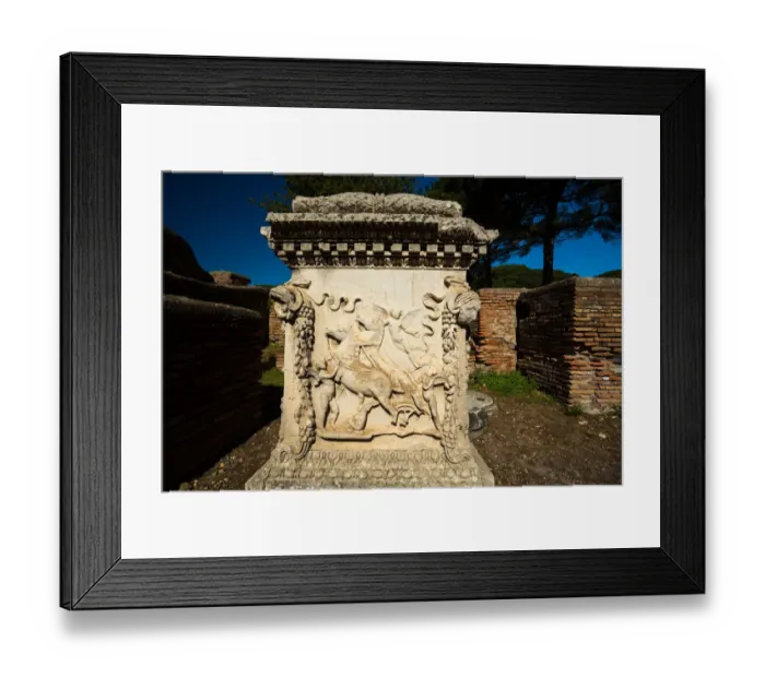 Framed Print : The ruins of the Ancient Roman harbour city of Ostia Antica in Rome, Italy Framed Print : The ruins of the Ancient Roman harbour city of Ostia Antica in Rome, Italy