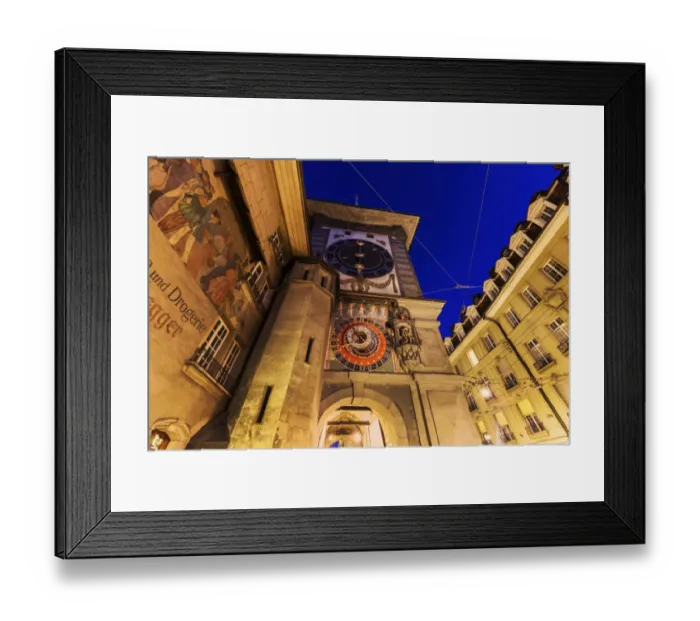 Framed Print : Zytglogge in Bern at night Framed Print : Zytglogge in Bern at night