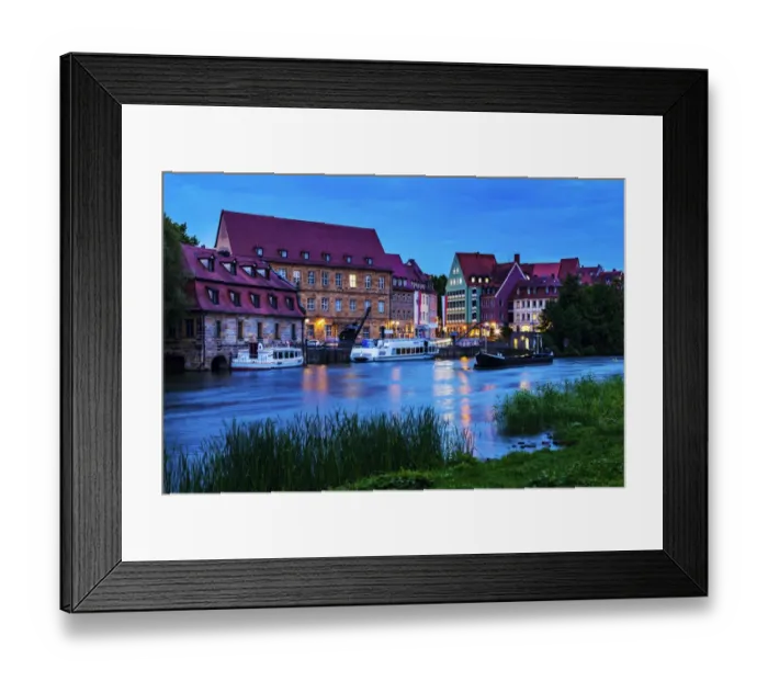 Framed Print : Bamberg along Regnitz River Framed Print : Bamberg along Regnitz River
